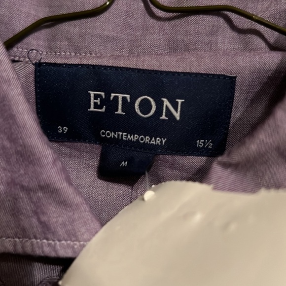3. Eton Contemporary Mens Dress Shirt in Purple - Picture 8 of 9